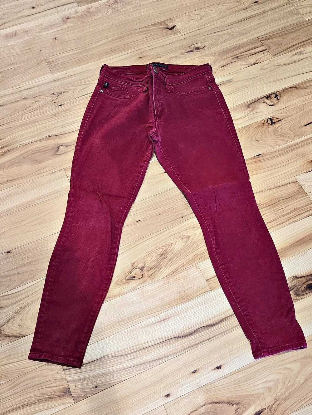 Rock & Republic Skinny Jeans in Red Size 10 Medium